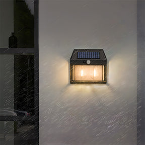 Solar Outdoor Lights Exterior Front Porch PIR Sensor Security Outdoor Wall Light