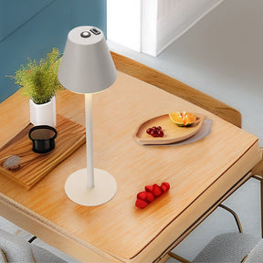 Tall-Stem Mushroom Acrylic Rechargeable Touch Control Table Lamp for Bedroom