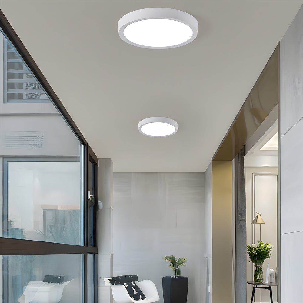 Modern simple white ceiling lamp for living room