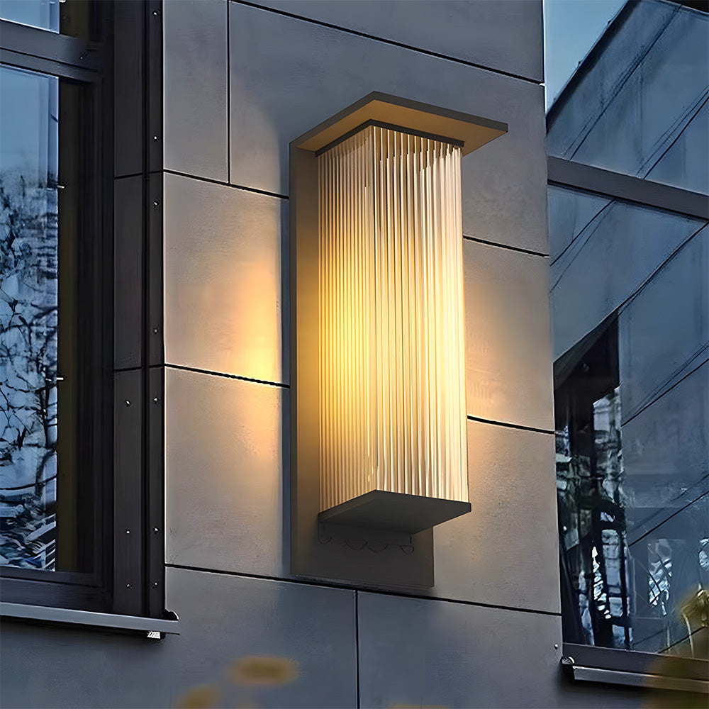 Minimalist Rectangle IP65 Waterproof Outdoor Lighting For Wall, Dusk-to-Dawn