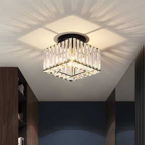 Crystal Semi Flush Mount Ceiling Light for Hallway 23cm E27