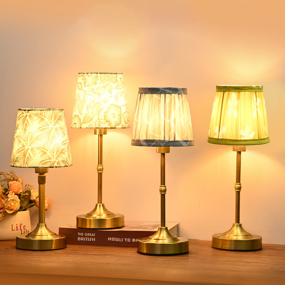 Minimalist Fabric Rechargeable Table Lamp for Living Room Bedroom