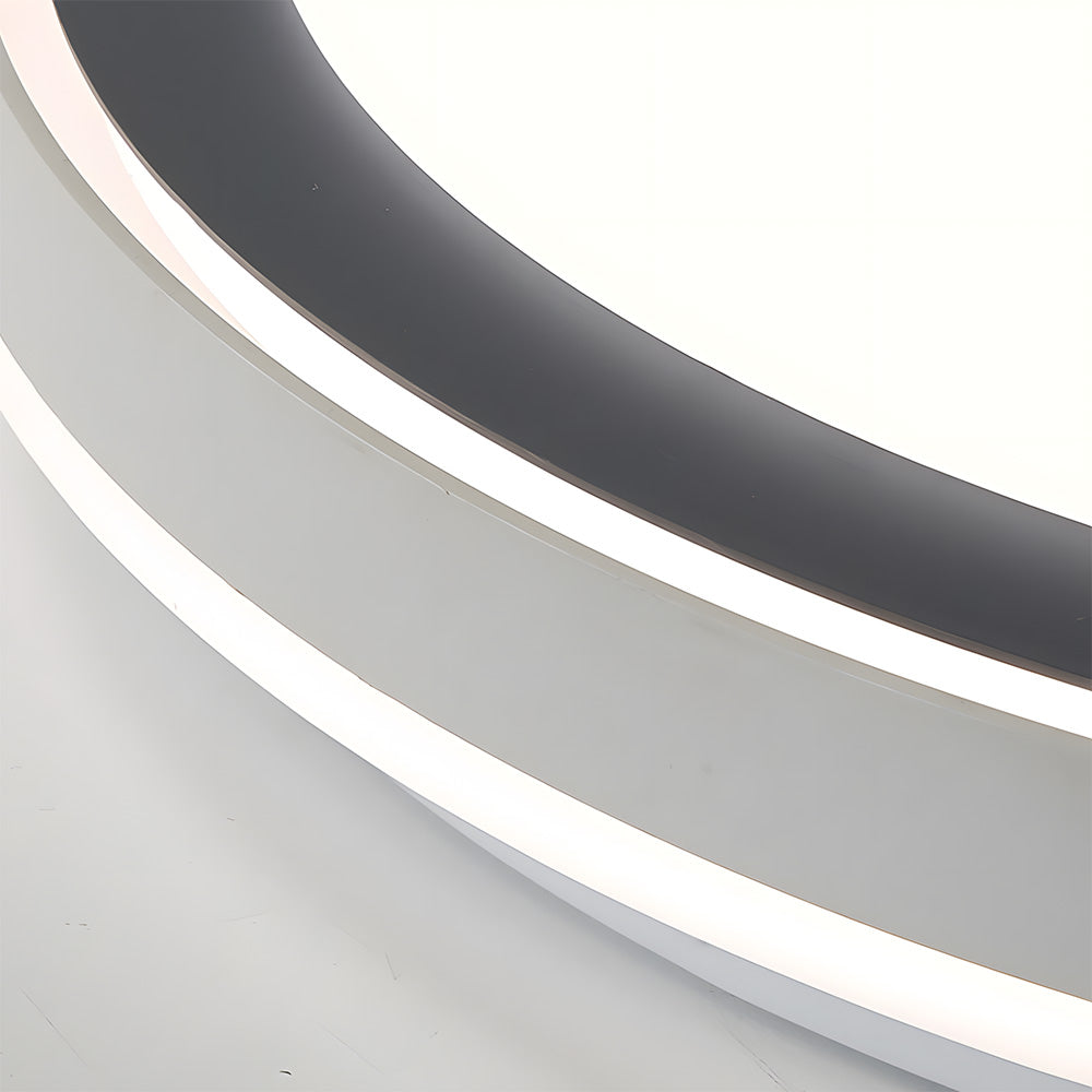 Modern Round Iron Acrylic LED Flush Mount Ceiling Light for Bedroom