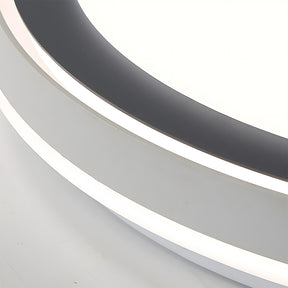 Modern Round Iron Acrylic LED Flush Mount Ceiling Light for Bedroom