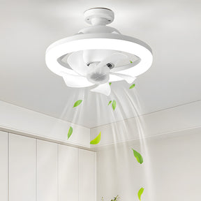 Mini ABS Ceiling Fans with Lights for Dormitory Porch Bedroom