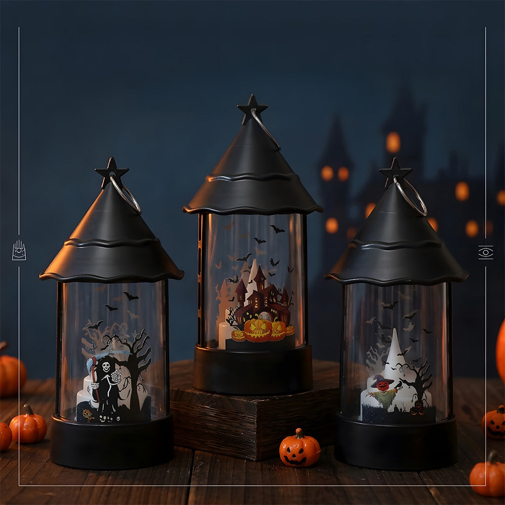 Halloween Indoor Decorations Castle Ghost LED Table Lamp for Night Party