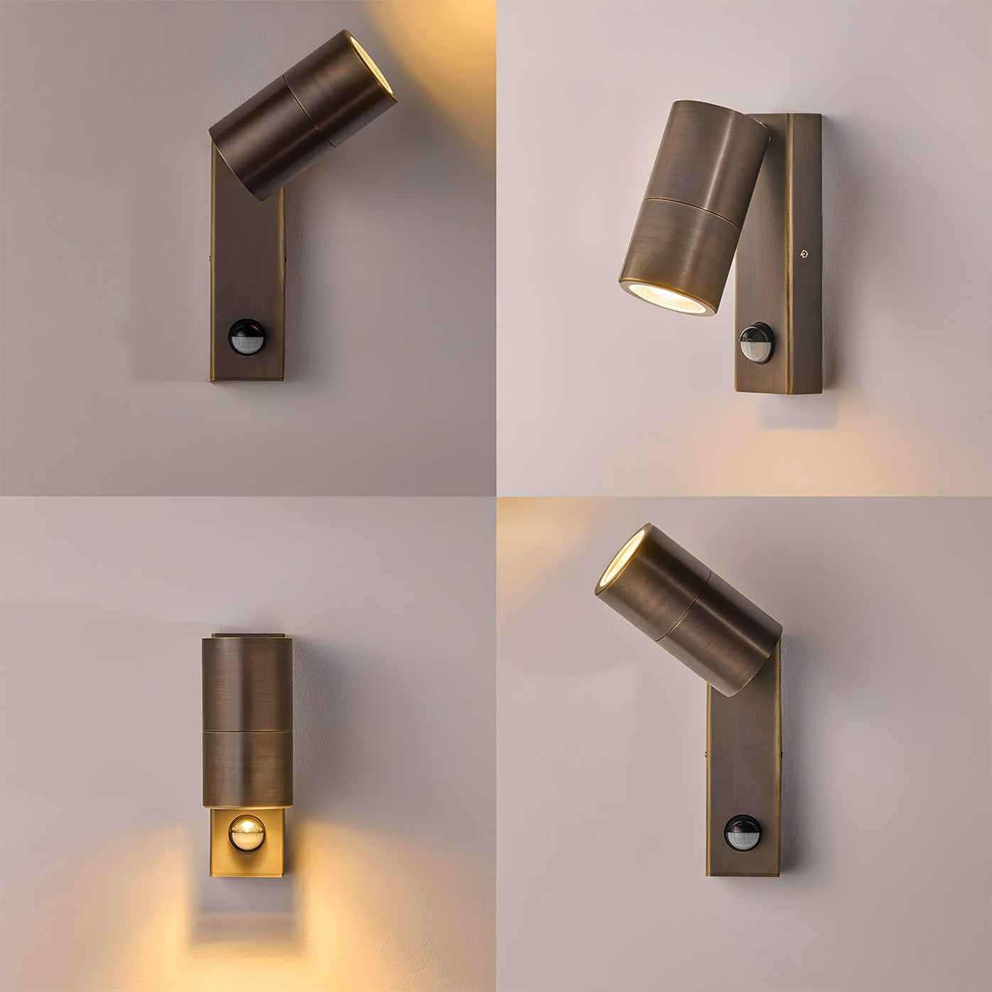 Modern Copper IP65 Dusk-to-Dawn LED Outdoor Wall Lights