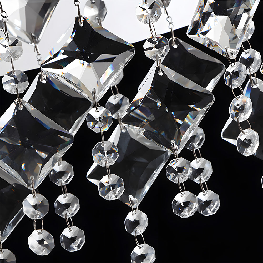 Modern Glam Crystal LED Ceiling Lights for Dining Room Lounge