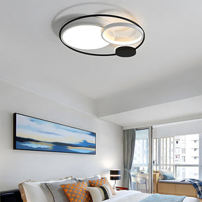 Design Circular Flush Mount LED Bedroom Ceiling Light