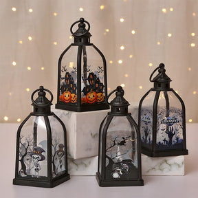 Indoor Decor Witch Bat LED Halloween Table Lamp for Night Party