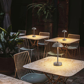 Creative Umbrella and Dome Acrylic Shade Rechargeable Table Lamp for Bar Cafe