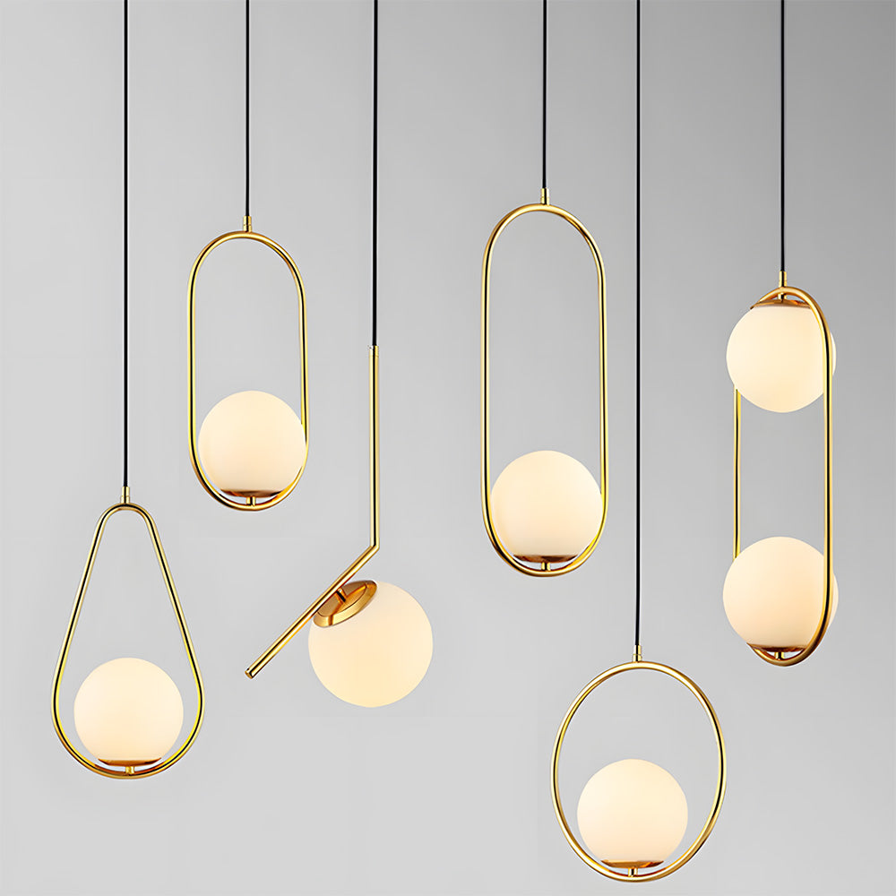 Nordic Luxury Glass Pendant Lights for Kitchen Island Dining Room