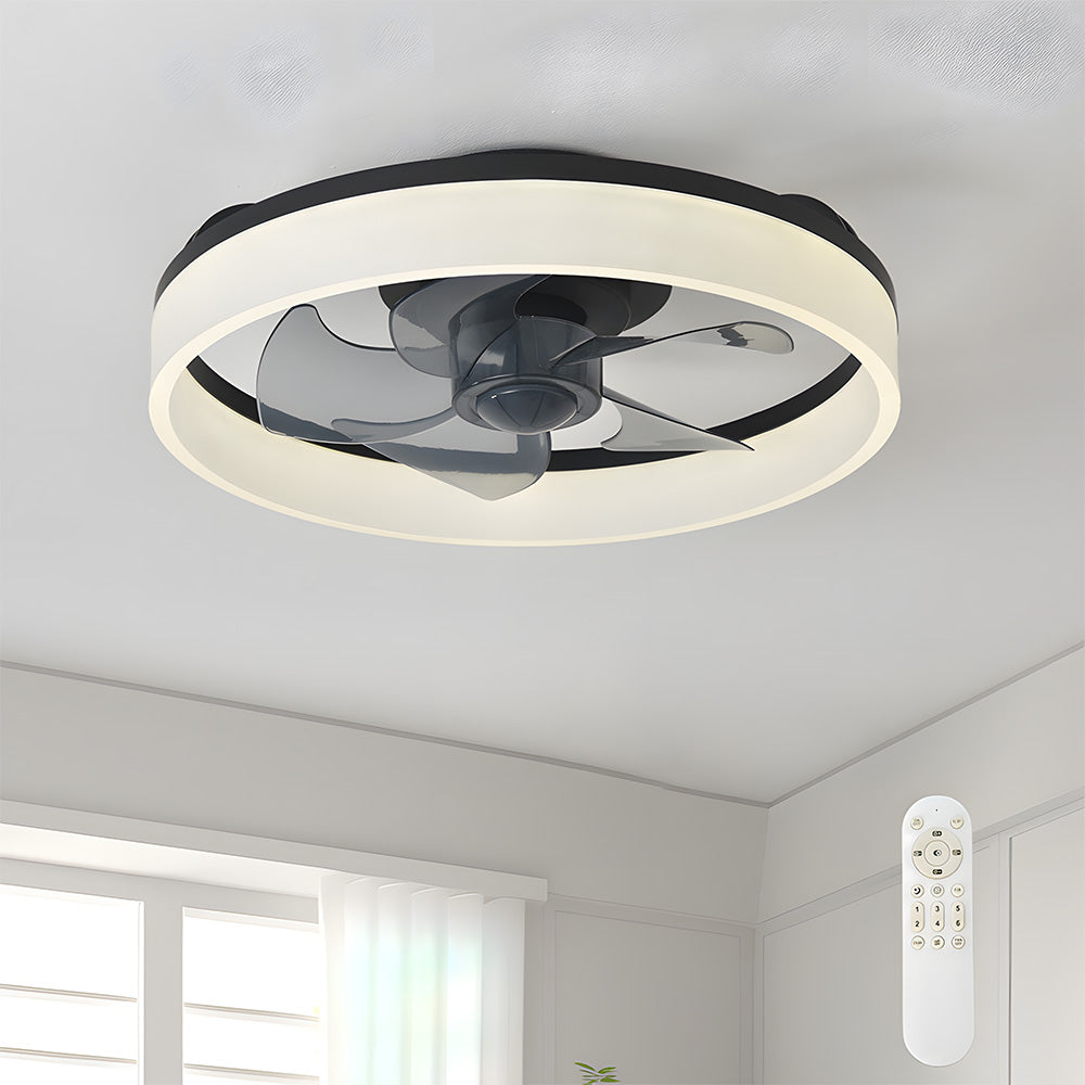 Modern LED Ceiling Fan with Light Remote Control Ceiling Fan for Living Room Dining Room