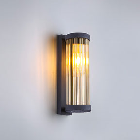 Cylindrical Glass Outdoor Wall Lights for Outdoor