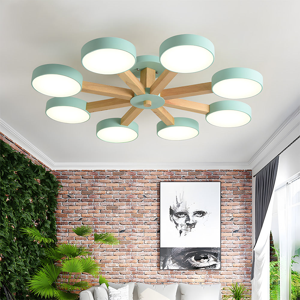 Nordic Multi Round LED Living Room Ceiling Lights