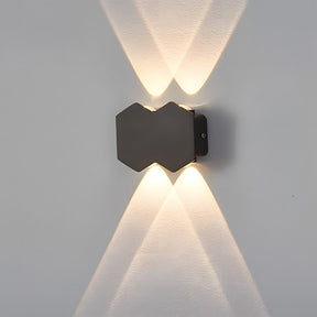 Modern Shield Shape Aluminium LED Outdoor Wall Lights for Yard Patio