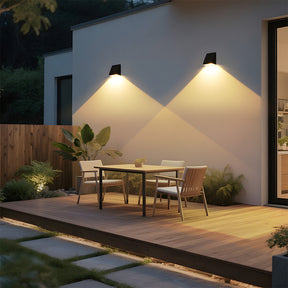 Dusk-to-Dawn Solar Sensor Outdoor Wall Lights for Hallway Patio Porch