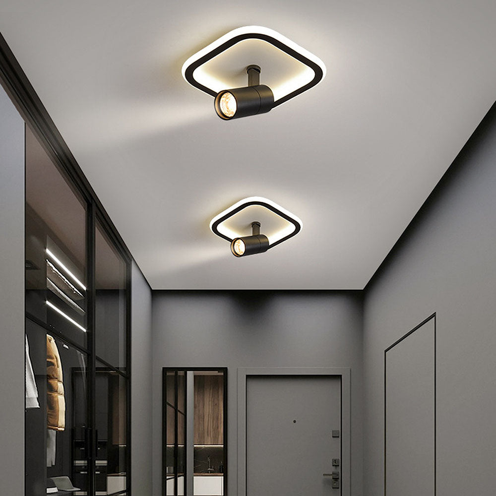 Round and Square LED Ceiling Track Light Fixture