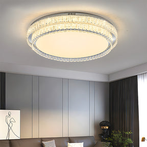 Modern Crystal Flush Mount LED Ceiling Lights for Living Room