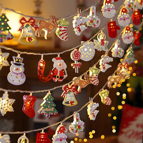 Christmas Tree Snowman Battery Powered Decorative String Lights