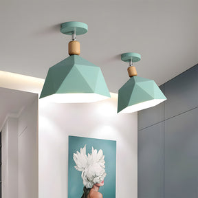 Elegant Simple Macaron Metal Hallway Ceiling Lamp