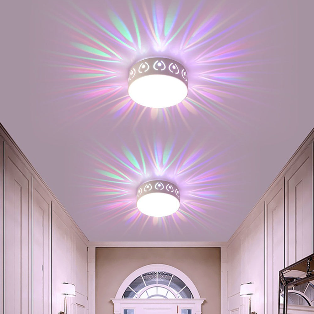 Round Recessed Flush Ceiling Lights for Hall Porch Walkway
