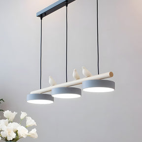 Modern LED Pendant Lamps for Kitchen Nordic Wood Ceiling Hanging lamp