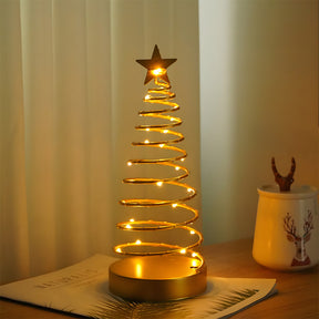 Modern Gold Tree Lights LED Christmas Lightings for Bedside
