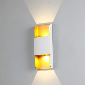 Geometric Rectangular Aluminium Outdoor Wall Lights for Hallway