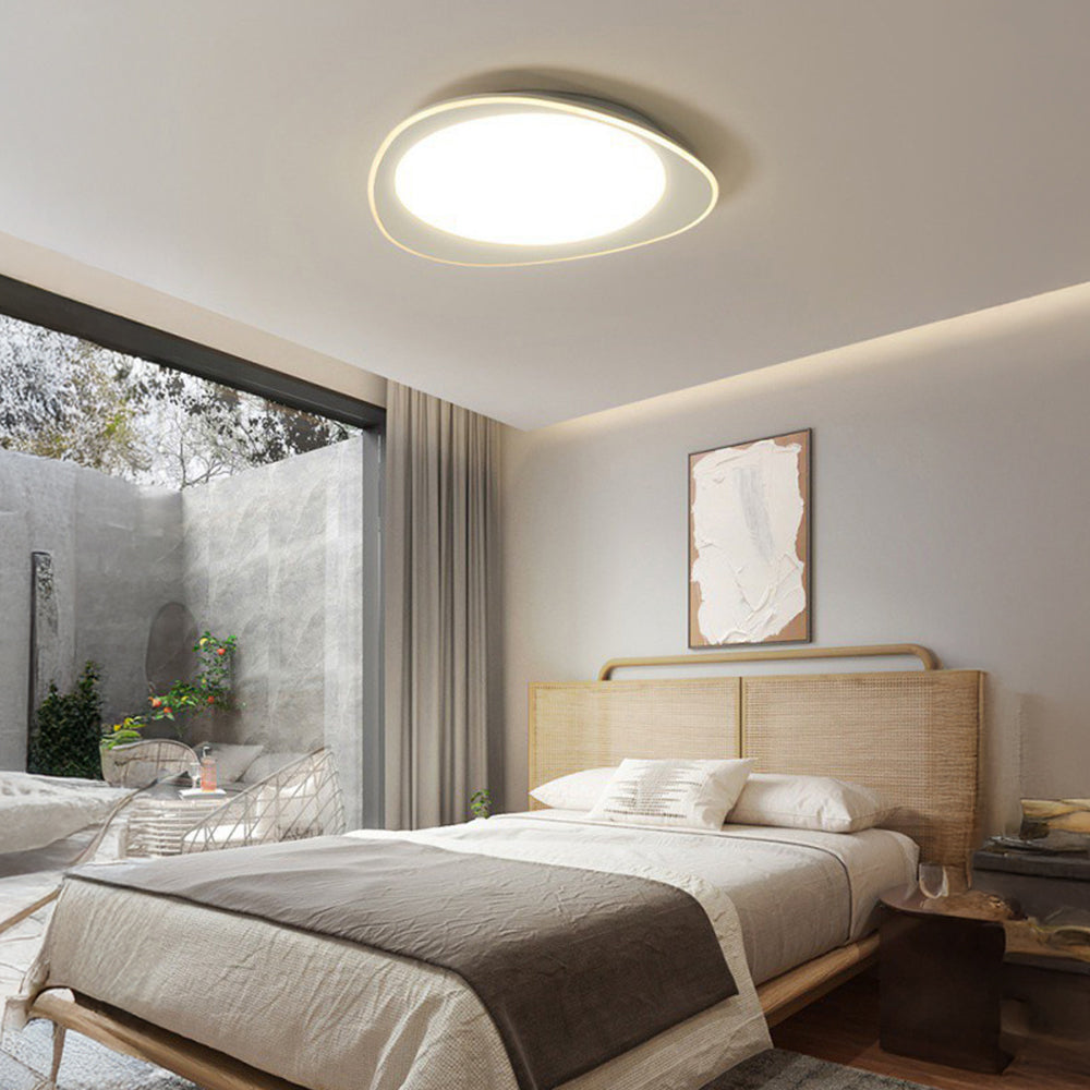 Modern Geometric Dimmable Iron Living Room LED Ceiling Light