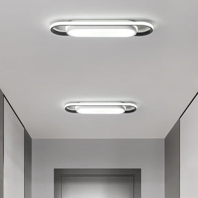 Black Simple Corridor Long LED Low Ceiling Lights