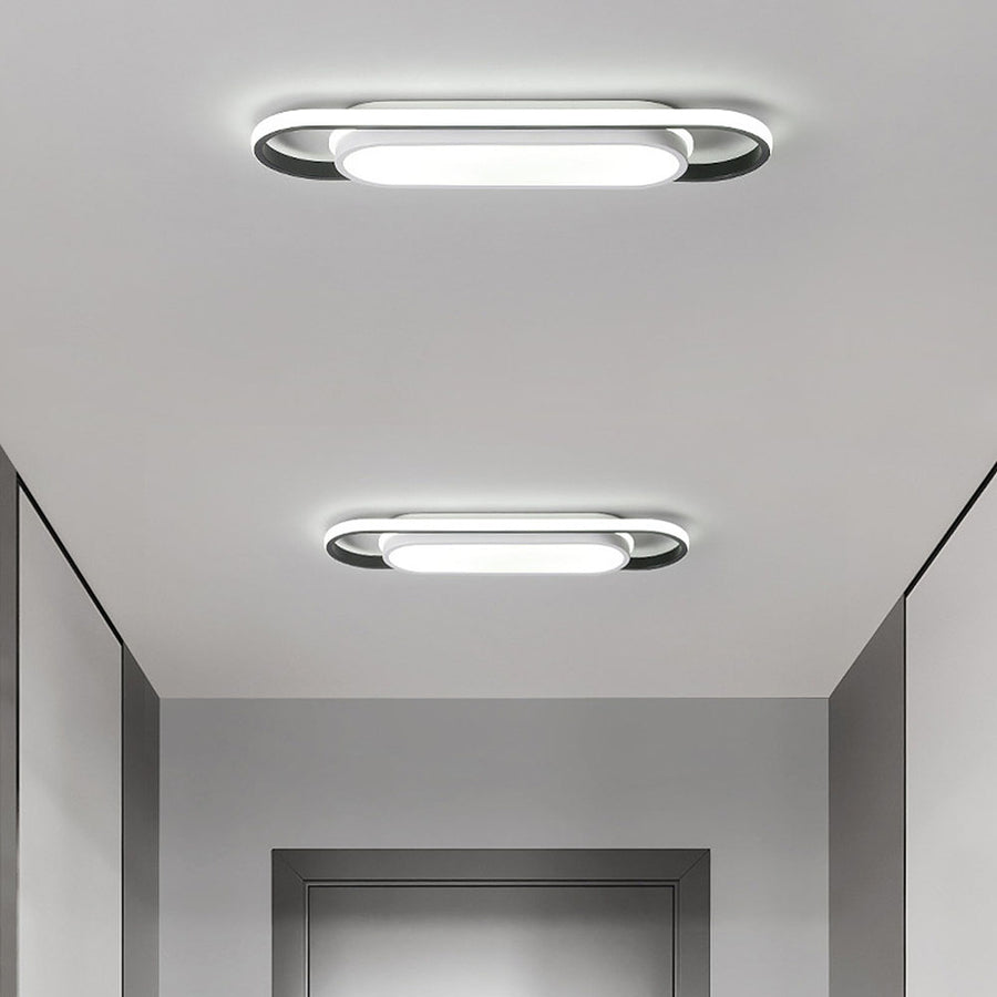 Lampsmodern Ceiling Light Black Simple Corridor Long LED Low Ceiling Lights
