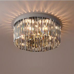 Luxury Crystal Round Flush Mount LED Ceiling Lights for Living Room