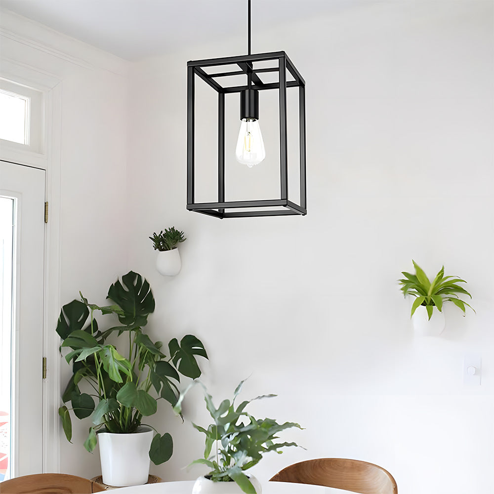 Industrial Iron Pendant Lights for Kitchen Island Dining Room