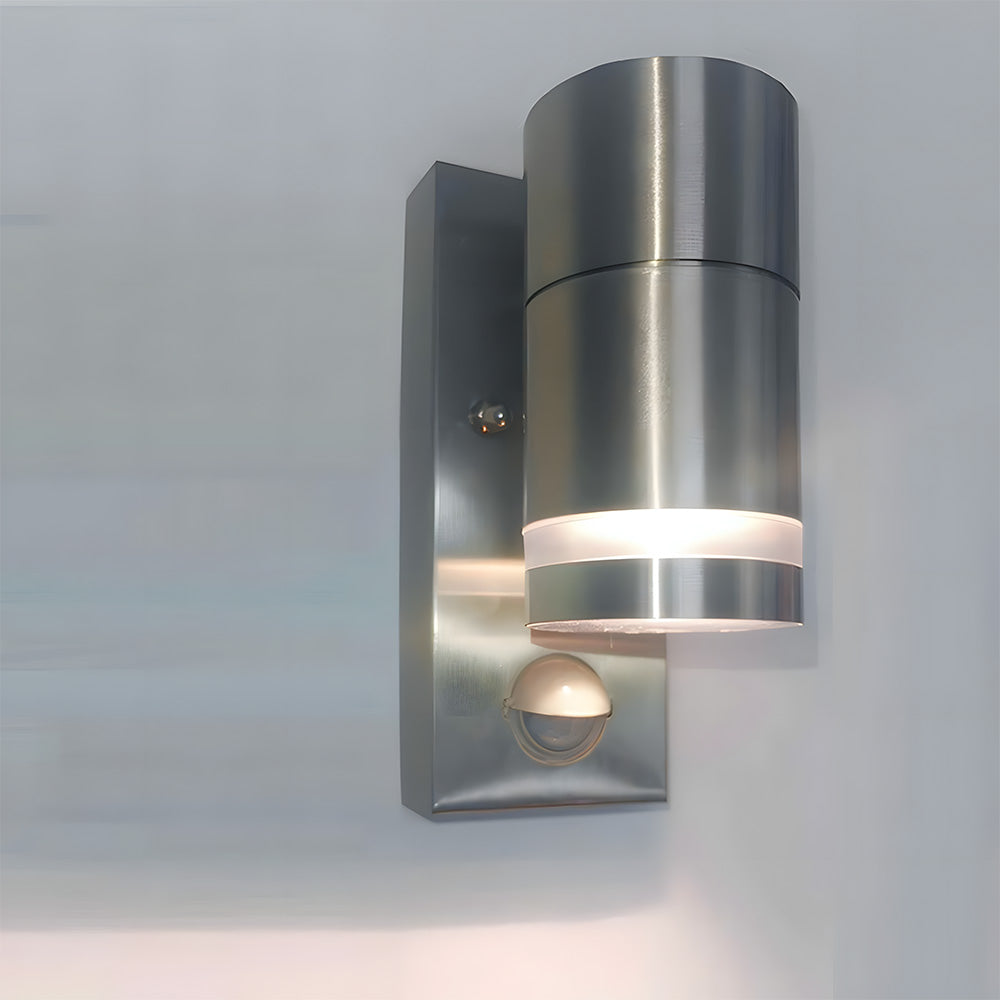 Cylindrical Wall-mounted Stainless Steel Outdoor Wall Lights for Living Room