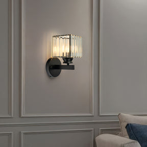 Crystal Round And Square Hallway Wall Lights