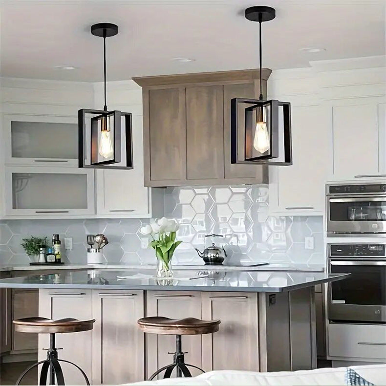 Black Modern Pendant Lighting Dining Room Farmhouse Chandelier