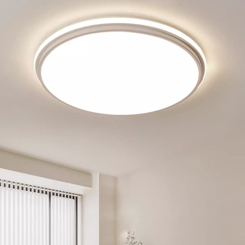 Modern Dimmable Round Silicone LED Ceiling Lights For Bedroom