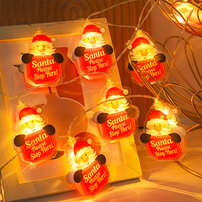 Indoor Decor Father Christmas Battery Powered String Lights