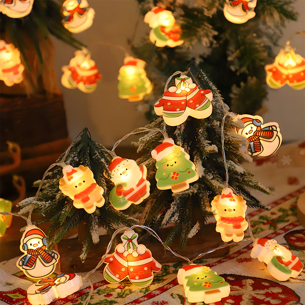 Santa Claus Christmas Tree Snowman Decorative String Lights