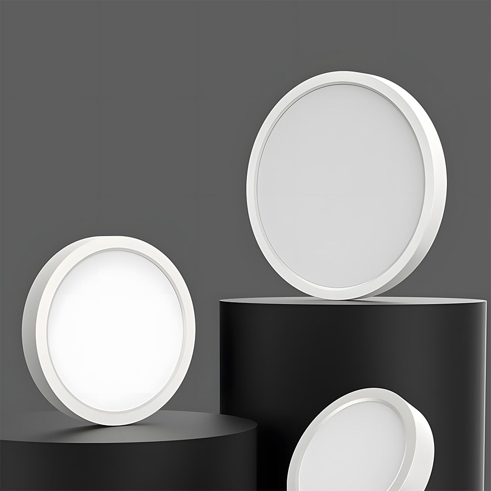 IP65 Round Slim Flush Plastic&PC LED Outdoor Ceiling Light for Patio