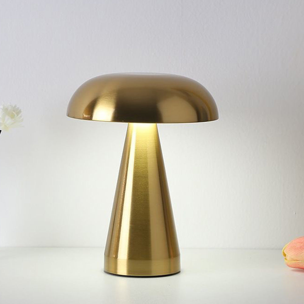 Danish Mushroom Metal Acrylic Rechargeable Dimmable Lamp for Study Bedroom