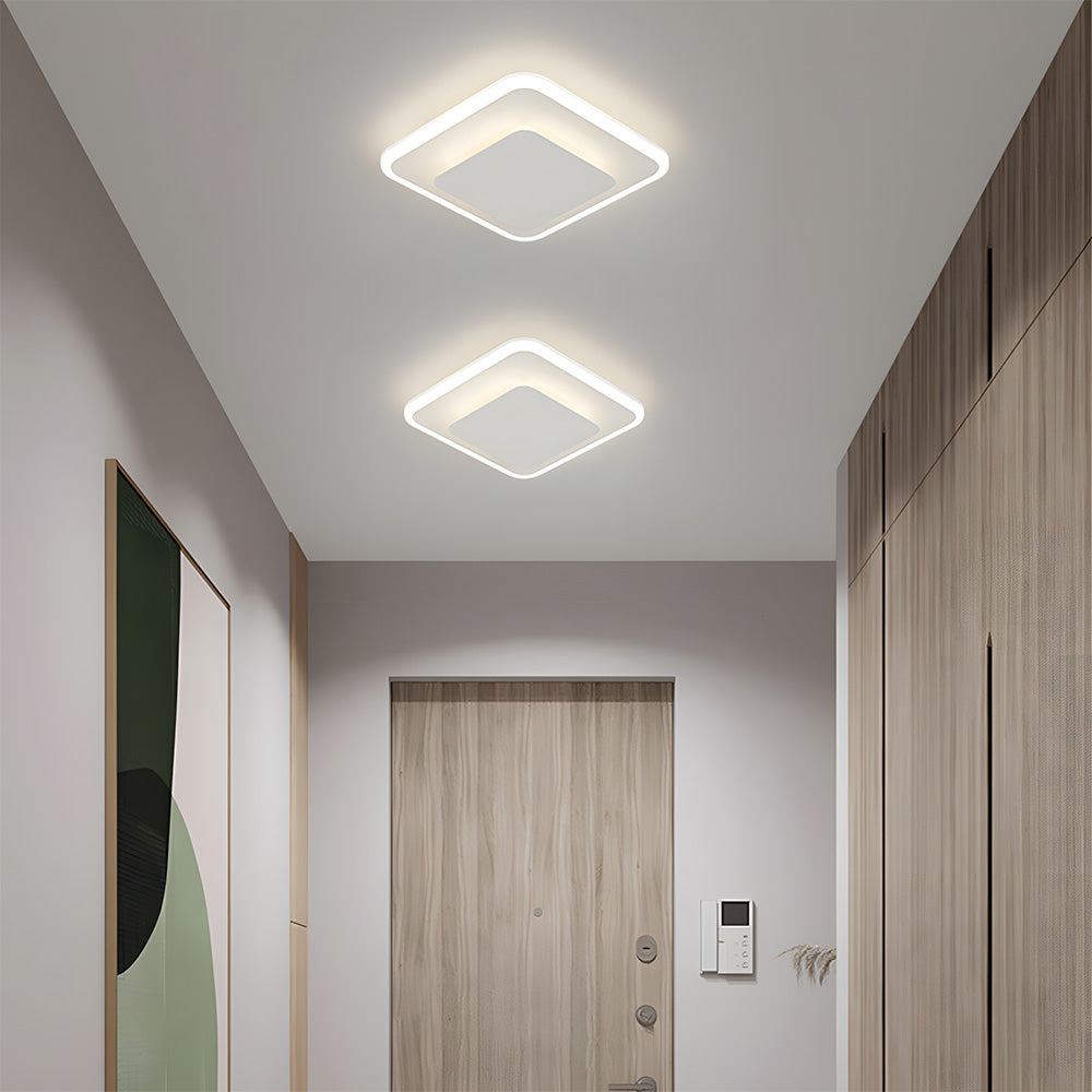 Modern Acrylic Iron LED Flush Mount Ceiling Lights for Bedroom