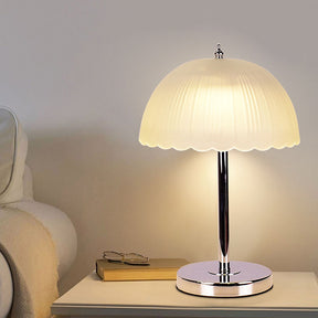 Modern Simple Glass White Bedroom Table Light