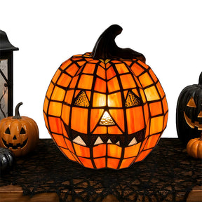 Halloween Glowing Pumpkin Decor Table Lamp for Bedroom Tabletop Decoration