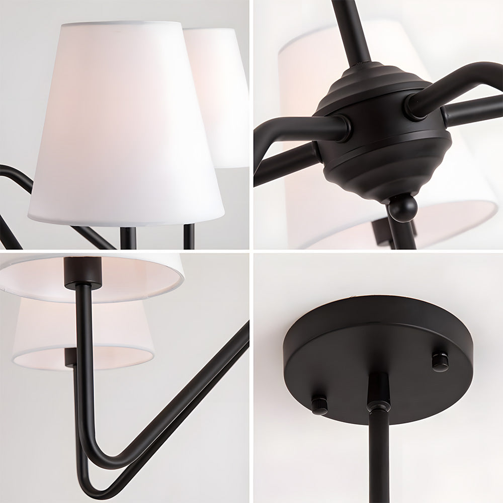 Starsky Iron Fabric Pendant Lights for Living Room