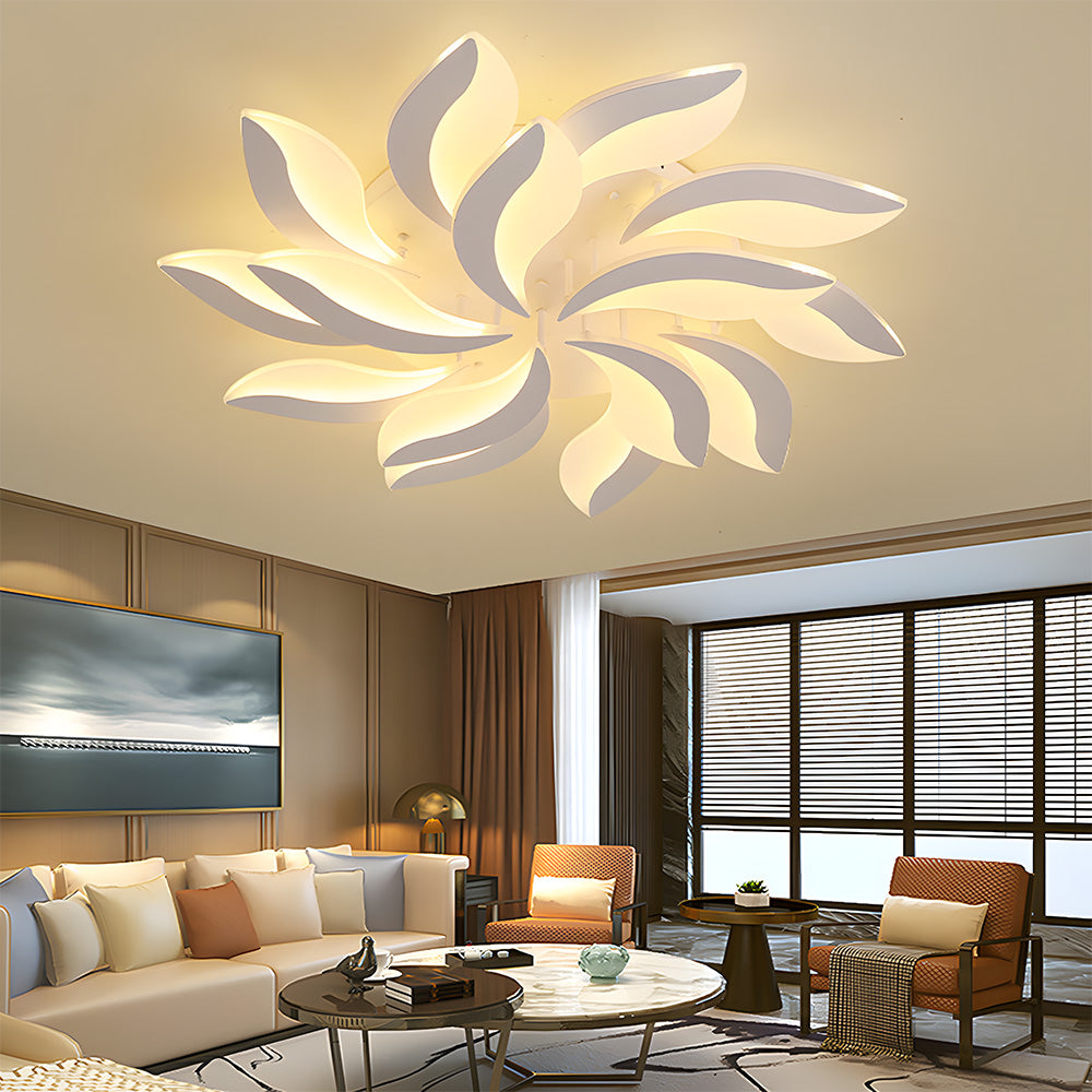 Multi-Lights Flower Acrylic LED Ceiling Light For Living Room