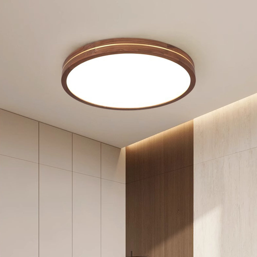 Simple Brown Dimmable LED Ceiling Light