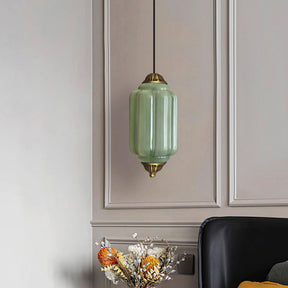 Modern Glass Light With Colored Glass Shade for Living Room