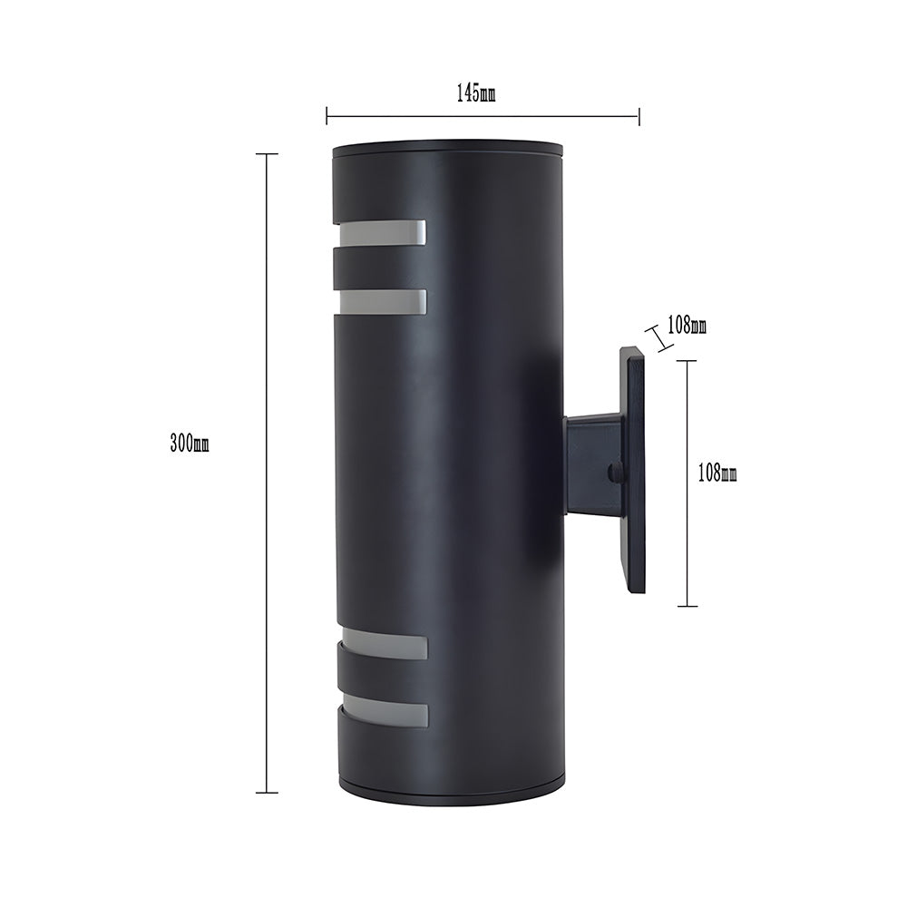 Cylindrical Aluminium Outdoor Wall Lights for Living Room